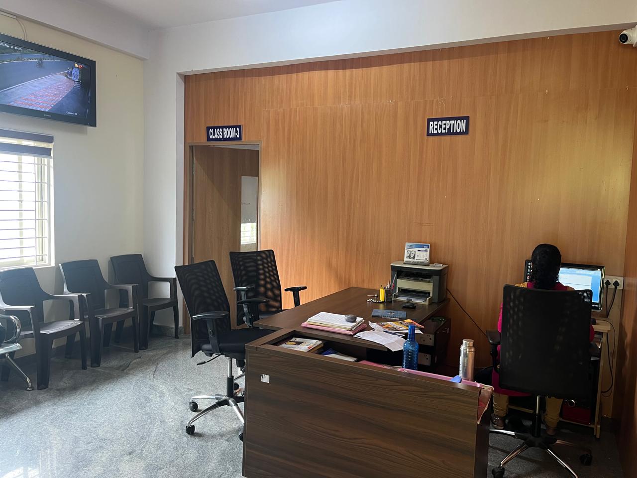 Reception area at VIJAYA IAS/KAS